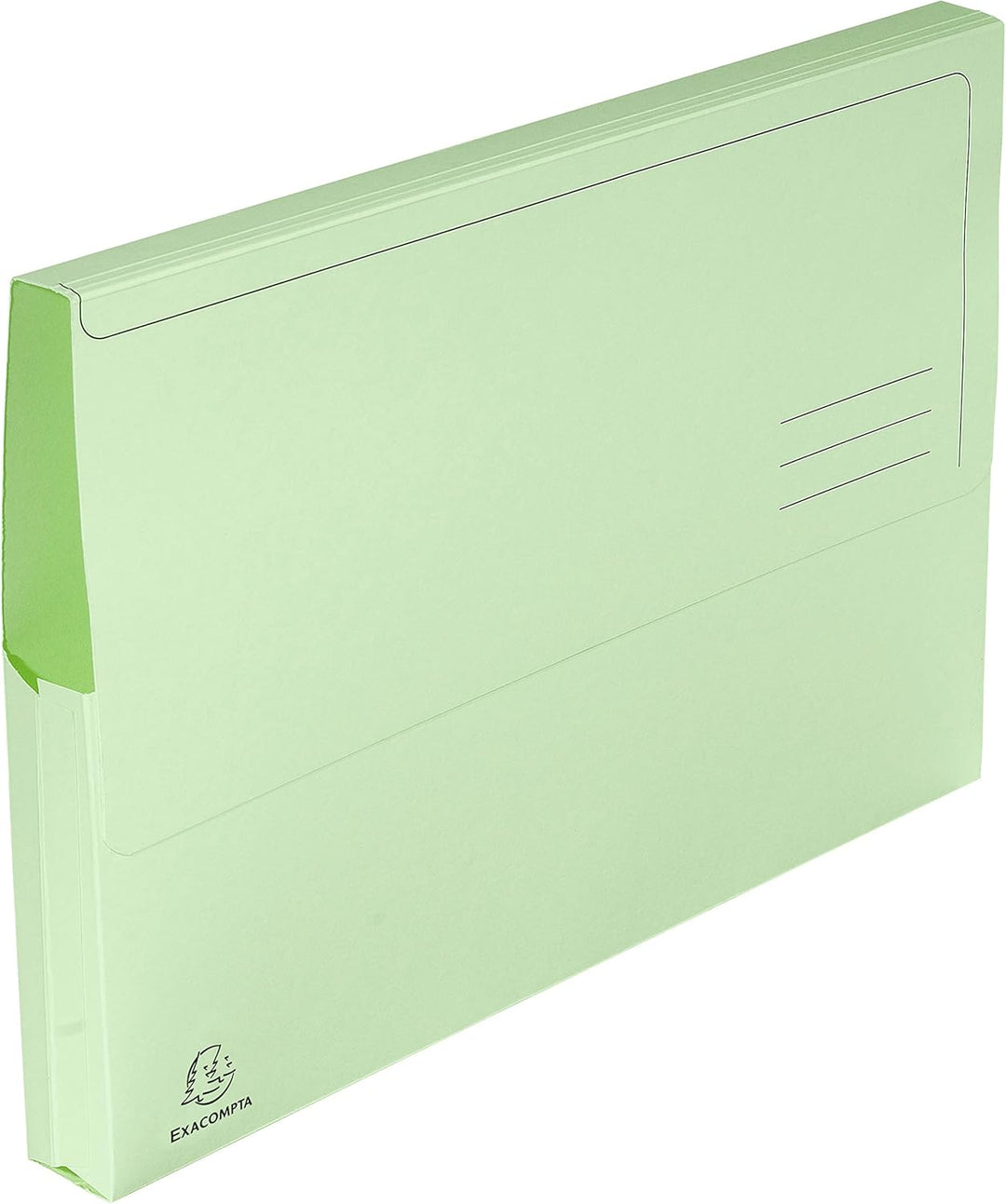 Exacompta 46773E 50er Pack Aktenmappen SUPER DIN A4. Aus stabilen Manila-Karton mit Beschriftungslin