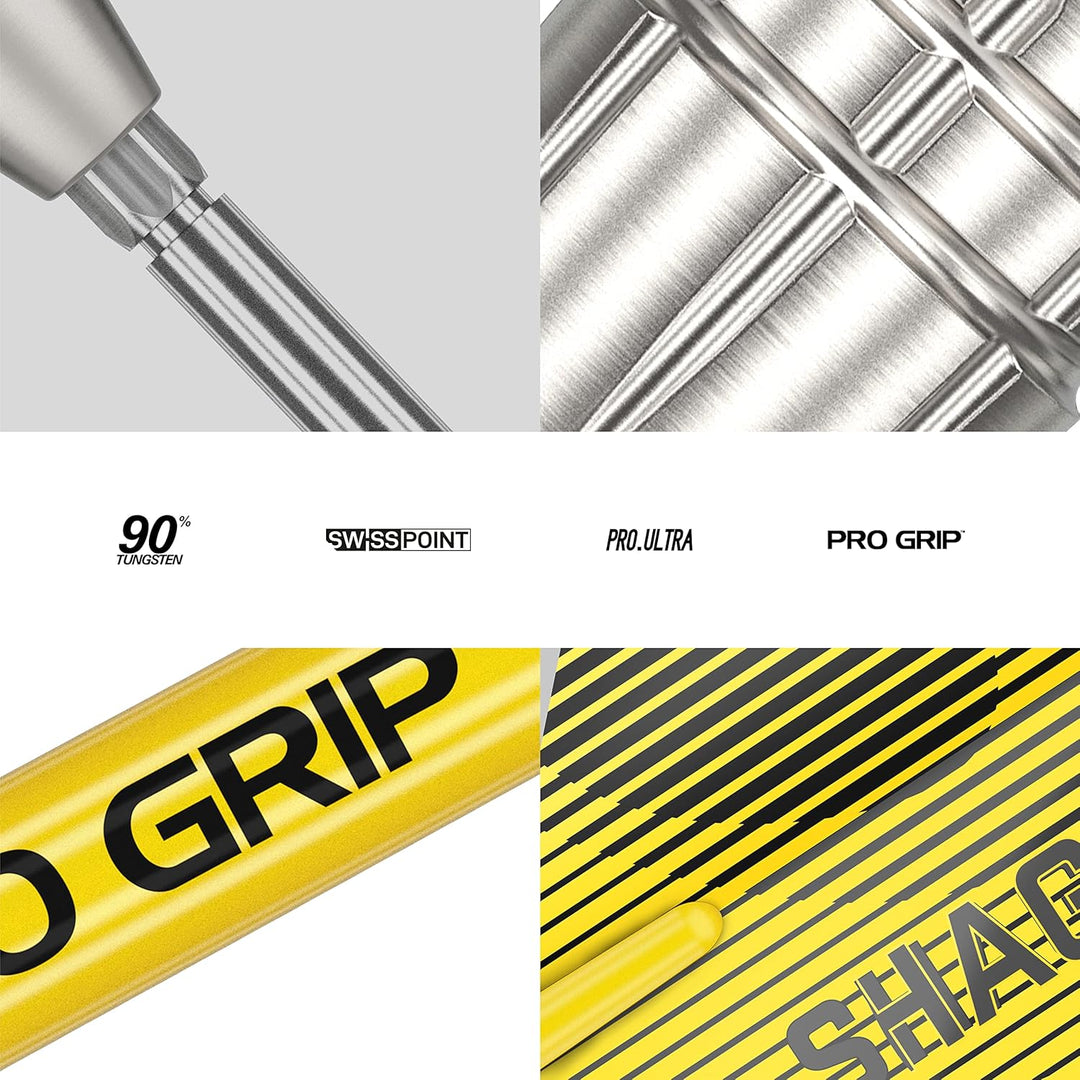 Target Darts Scott Williams 1. Gen. 90% Wolfram Swiss Point Steeldarts-Set Dartpfeile 23G, 23G