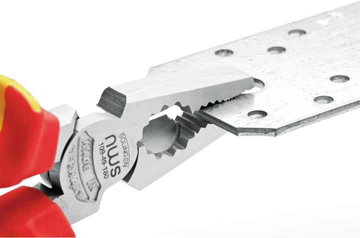NWS Kraft-Kombizange CombiMax VDE, 205 mm | für Halte-, Greif-, Biege- und Schneidarbeiten | Werkzeu