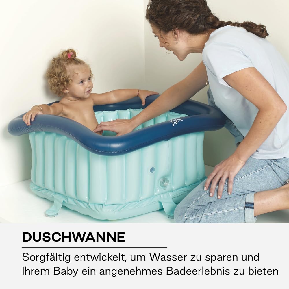 Jané Duschwannenverkleinerer, 60 x 60 cm, aufblasbar, 70 l, inklusive Aufblasvorrichtung, mit Saugnä