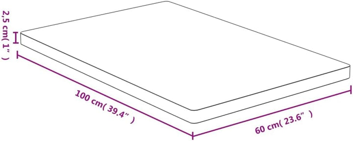 vidaXL Tischplatte 60x100x2,5 cm Bambus 60 x 100 x 2.5 cm, 60 x 100 x 2.5 cm