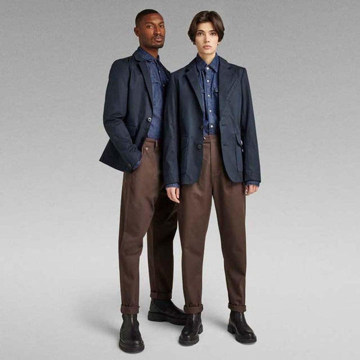 G-Star RAW Herren Unisex Worker Blazer Blazers S Blau (Salute D21988-d194-c742), S Blau (Salute D219
