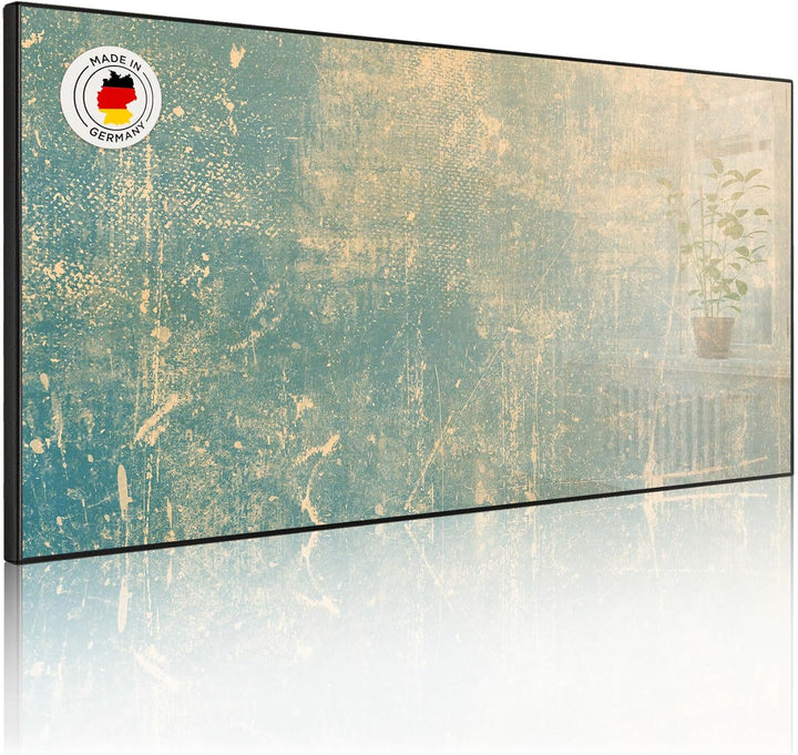 banjado Magnettafel schwarz 78 x 37cm / Magnetwand Metall/Magnetpinnwand als Memoboard/Pinnwand Magn
