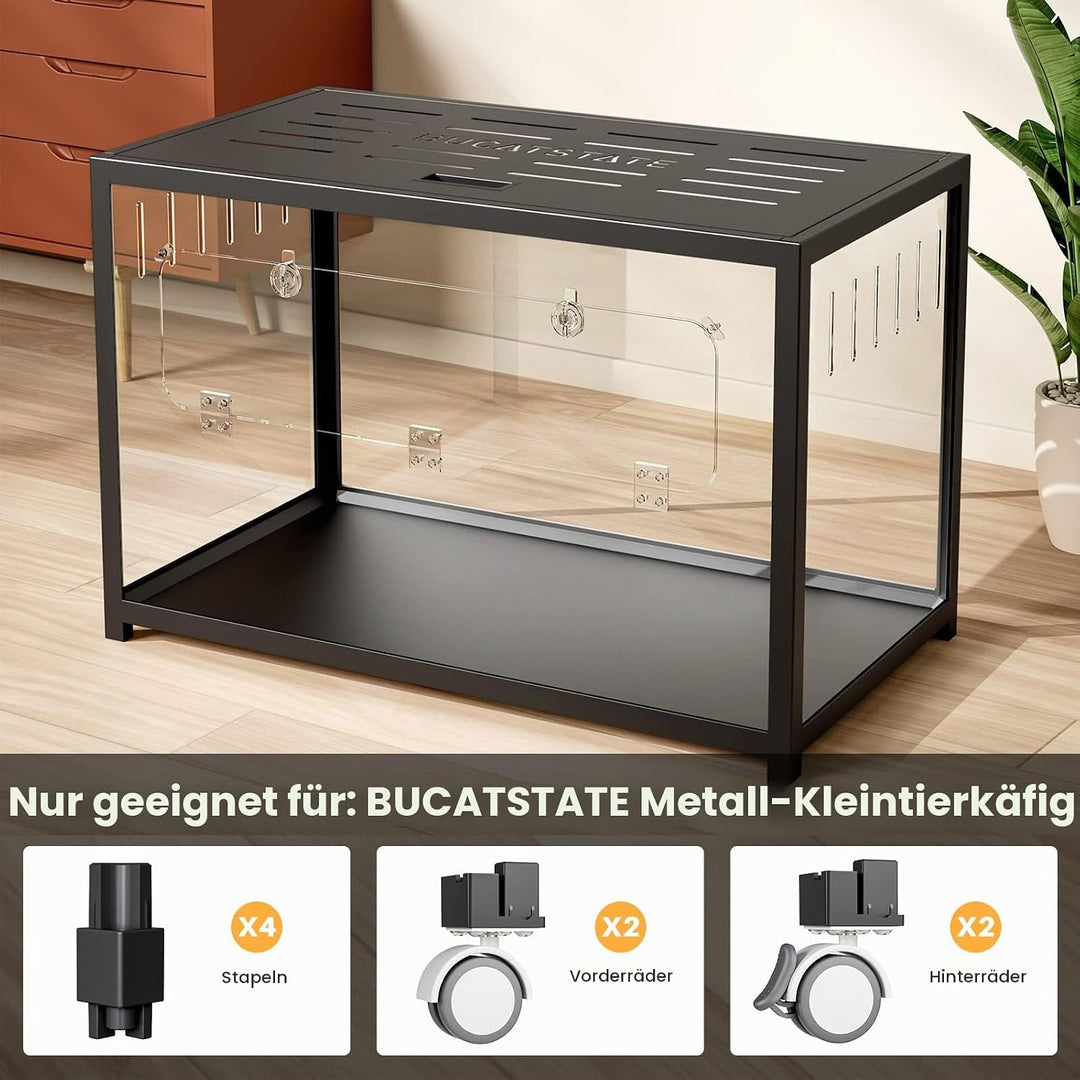 BUCATSTATE Universal-Rad- und Staplerzubehör, Käfigzubehör, das Bewegen und Stapeln Unterstützt, nur