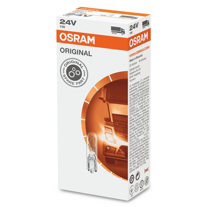 Osram 2341 Original (W1W), 24V, Faltschachtel, Anzahl 10 10 Lamps 2341, 10 Lamps 2341
