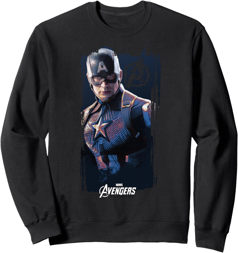 Marvel Avengers: Endgame Captain America Swiped Portrait Sweatshirt