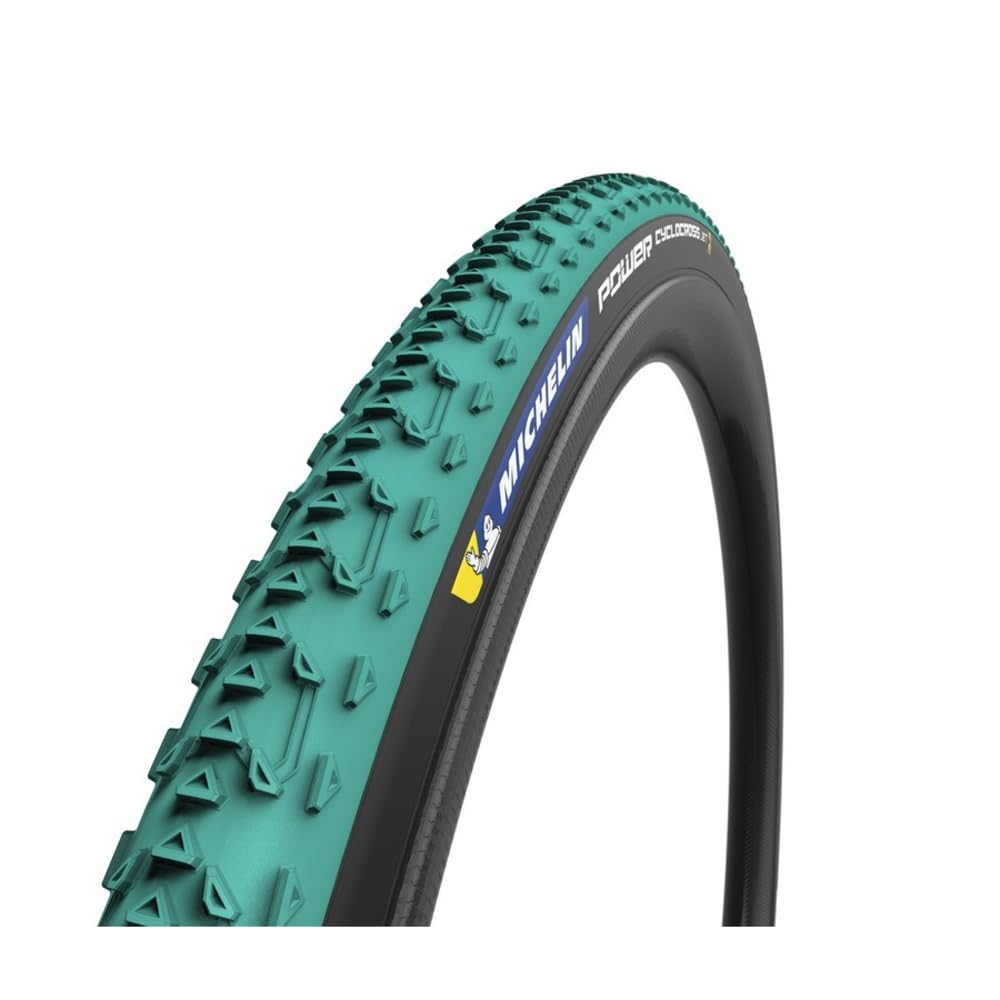 Michelin Power Cyclocross Jet Bicycle Tyre (28" | 700x33C 33-622 | Green | Foldable) Schwarz/grün, S