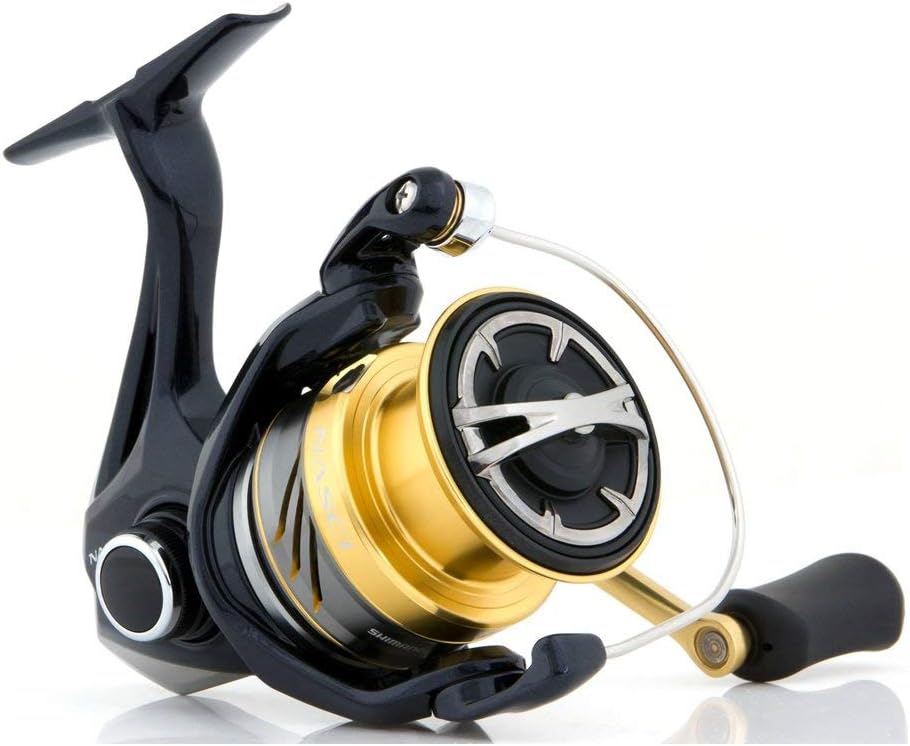 SHIMANO Nasci, Spinning Angelrolle mit Frontbremse C2000S, C2000S