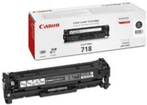 Canon 718 Bk original Toner Schwarz für ISensys Laserdrucker Toner Cartridge Schwarz, Toner Cartridg