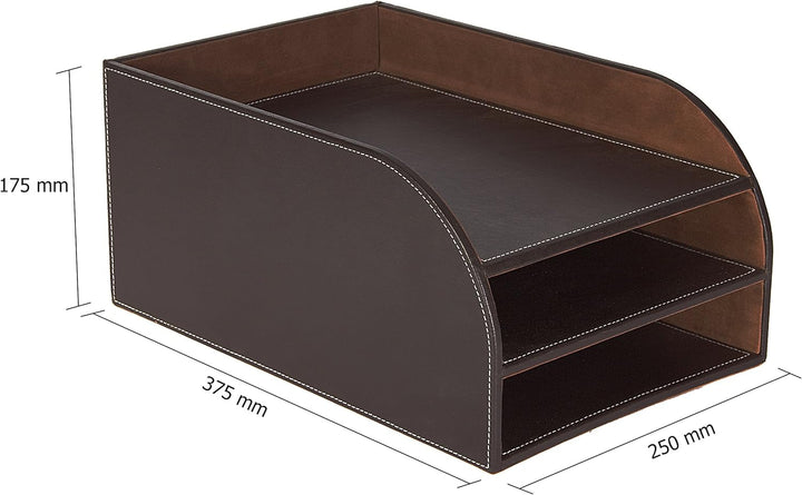 Osco BPU3TT Luxus Faux Leder, Büromaterial-Bürobedarf, braun Braun Single, Braun Single