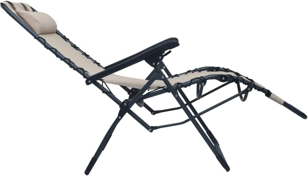 vidaXL Liegestuhl Klappbar Hochlehner Gartenliege Relaxliege Strandliege Liege Gartenmöbel Gartenstu