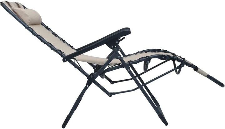 vidaXL Liegestuhl Klappbar Hochlehner Gartenliege Relaxliege Strandliege Liege Gartenmöbel Gartenstu