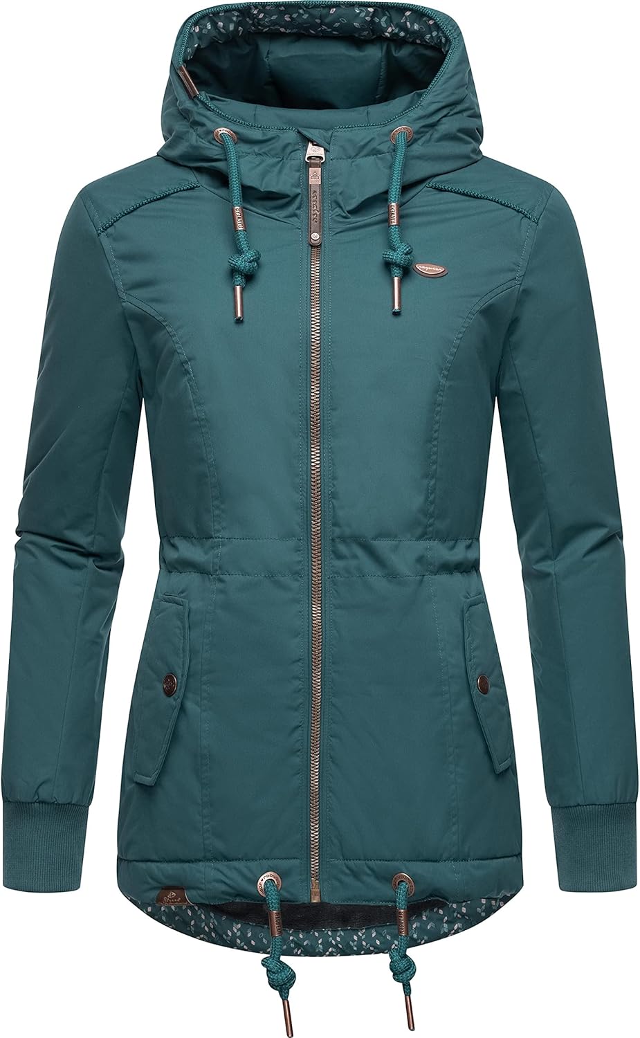 Ragwear Damen Winterjacke Outdoorjacke mit Kapuze YM-Danka XS-6XL 3XL Dark Green22, 3XL Dark Green22