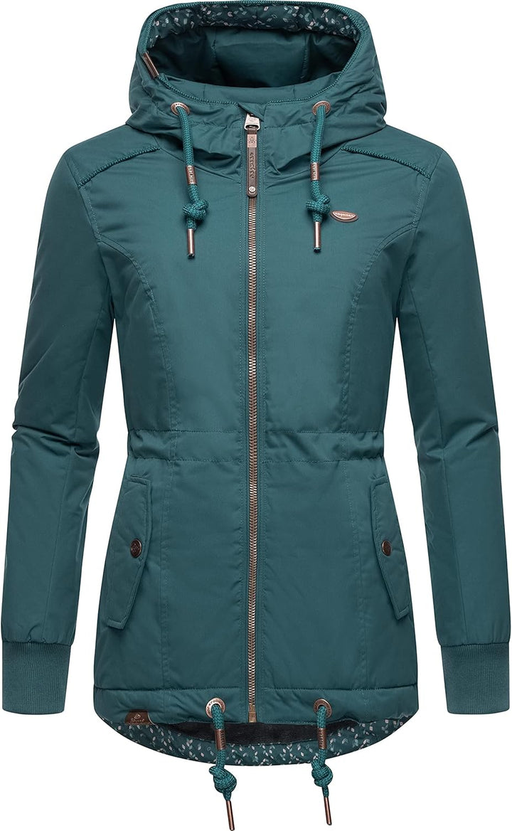 Ragwear Damen Winterjacke Outdoorjacke mit Kapuze YM-Danka XS-6XL XL Dark Green22, XL Dark Green22