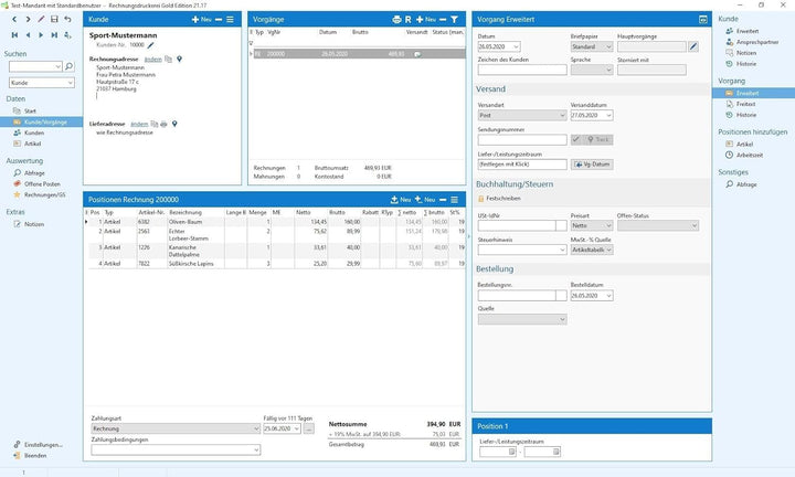 Rechnungsdruckerei 2024 PRO für Unternehmer und Handwerker - Rechnungen, Lieferscheine, Angebote, Au