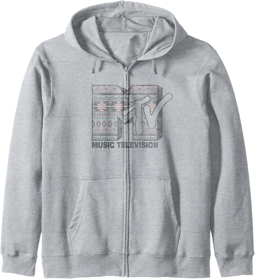 Mtv Retro Pattern Fill Kapuzenjacke