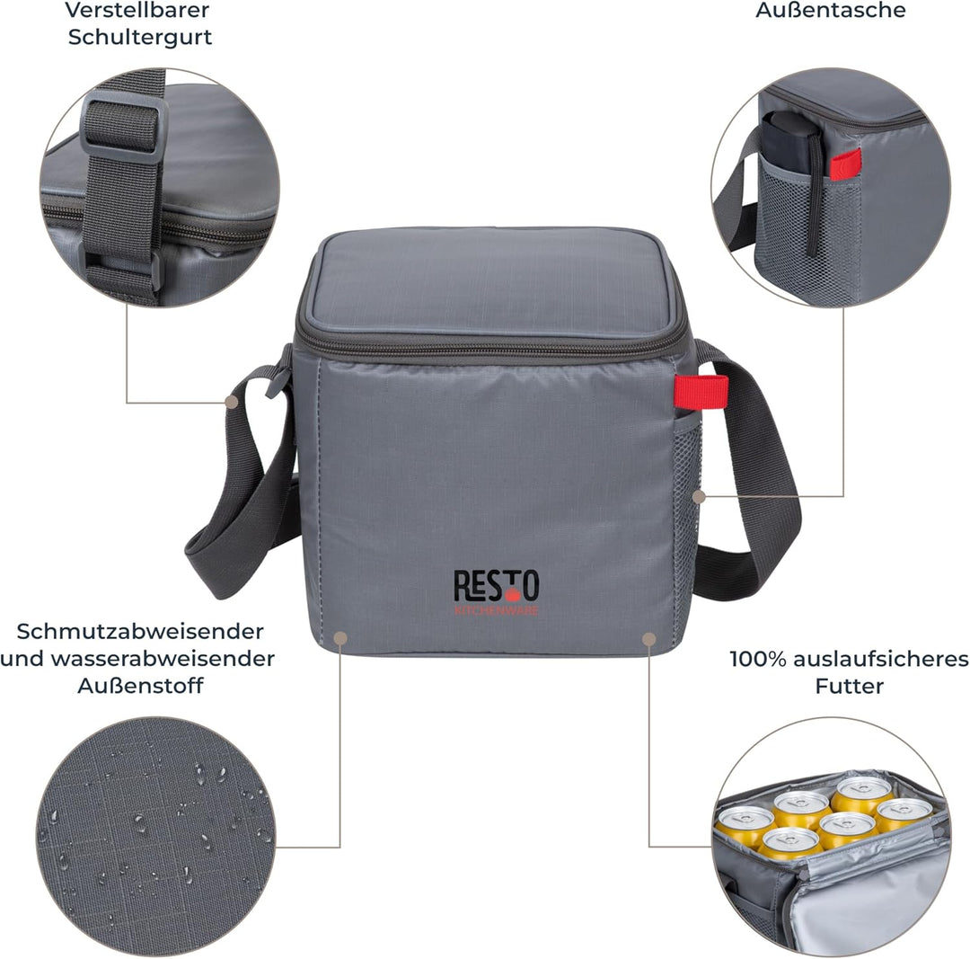 RESTO Bequeme Faltbare Kühltasche 5,5 L, 11L, 23L, 30L – Lunchbox für Damen & Herren, Getränke & Spe
