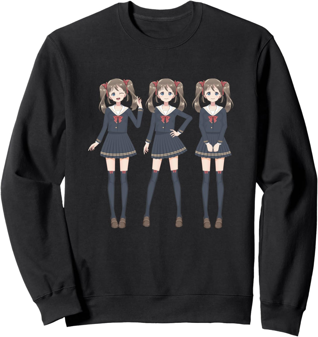 Kawaii Japanese manga otaku anime girls Sweatshirt