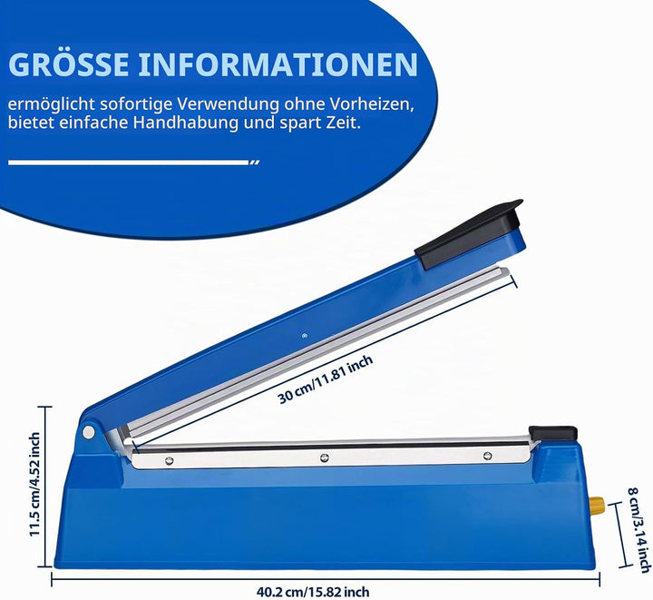 300mm Heisssiegelgerät Folienschweissgerät, Folienschweissgerät, Impulse Heat Bag Sealer, Bag Sealer