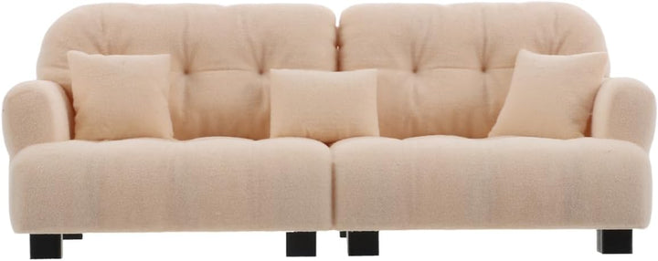 Toddmomy Miniatursofa FüR Puppenhaus 1:25 MassStab PlüSch MöBelsessel Kleine PuppenhausmöBel Wohnzim