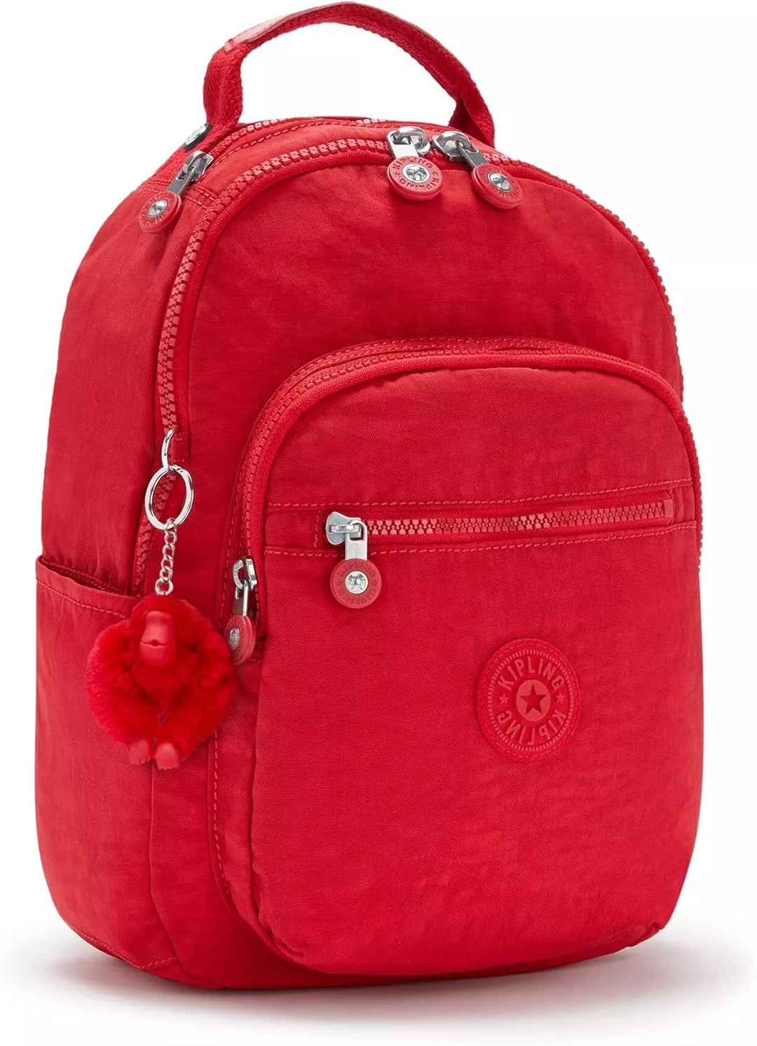 Kipling SEOUL S Kleiner Rucksack mit Laptop-Schutz Rot Rouge, Rot Rouge