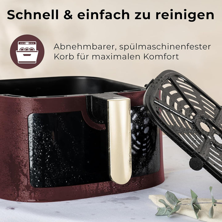 Berlinger Haus Heissluftfritteuse 8 Liter Leonardo Collection – Sichtfenster – 11 Programme – Fettfr