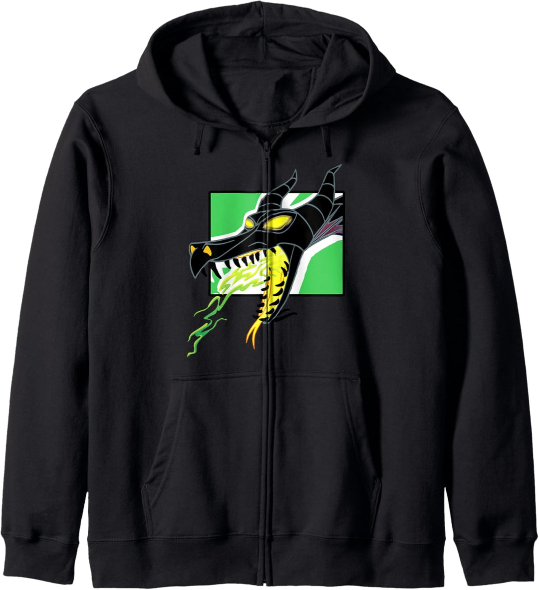 Disney Maleficent Fire Breathing Dragon Portrait Kapuzenjacke