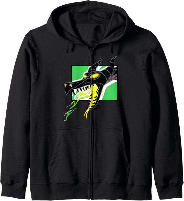 Disney Maleficent Fire Breathing Dragon Portrait Kapuzenjacke