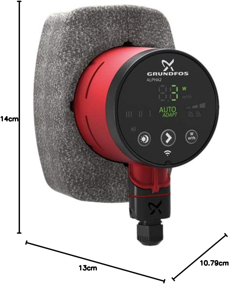 Grundfos Hocheffizienz-Umwälzpumpe Alpha2 25-40 130 mm