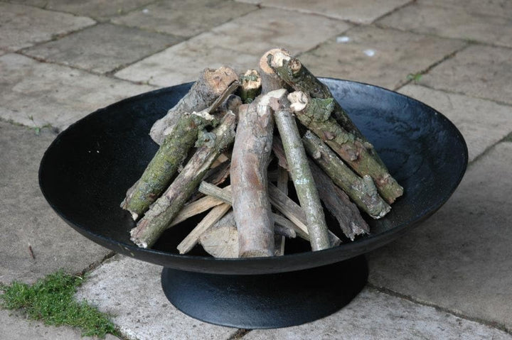 Esschert Design Gusseiserne Feuerschale niedrig L, schwarz, 59x59x20.5 cm, FF44 59 x 59 x 20.5 cm, 5