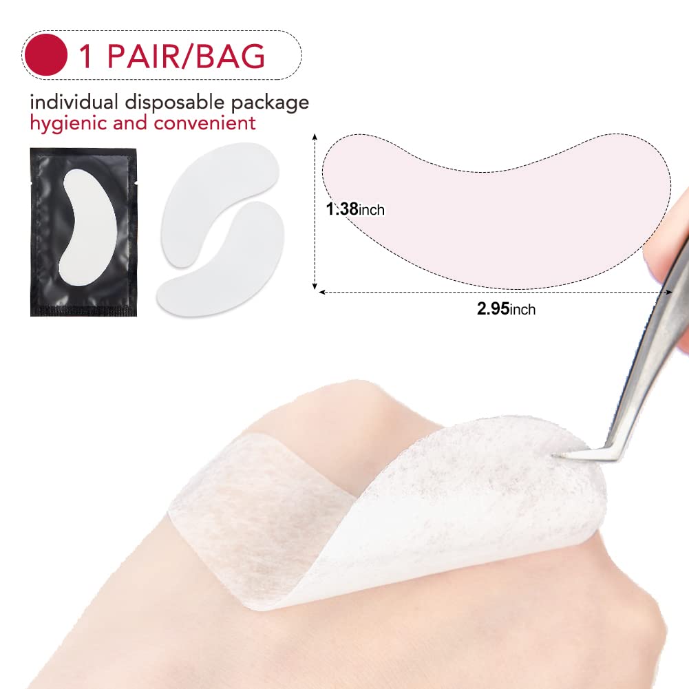 100 Paare Augenpads Wimpernpads für Wimpernverlängerung Wimpernlifting Wimpern Färben Wimpern Augen