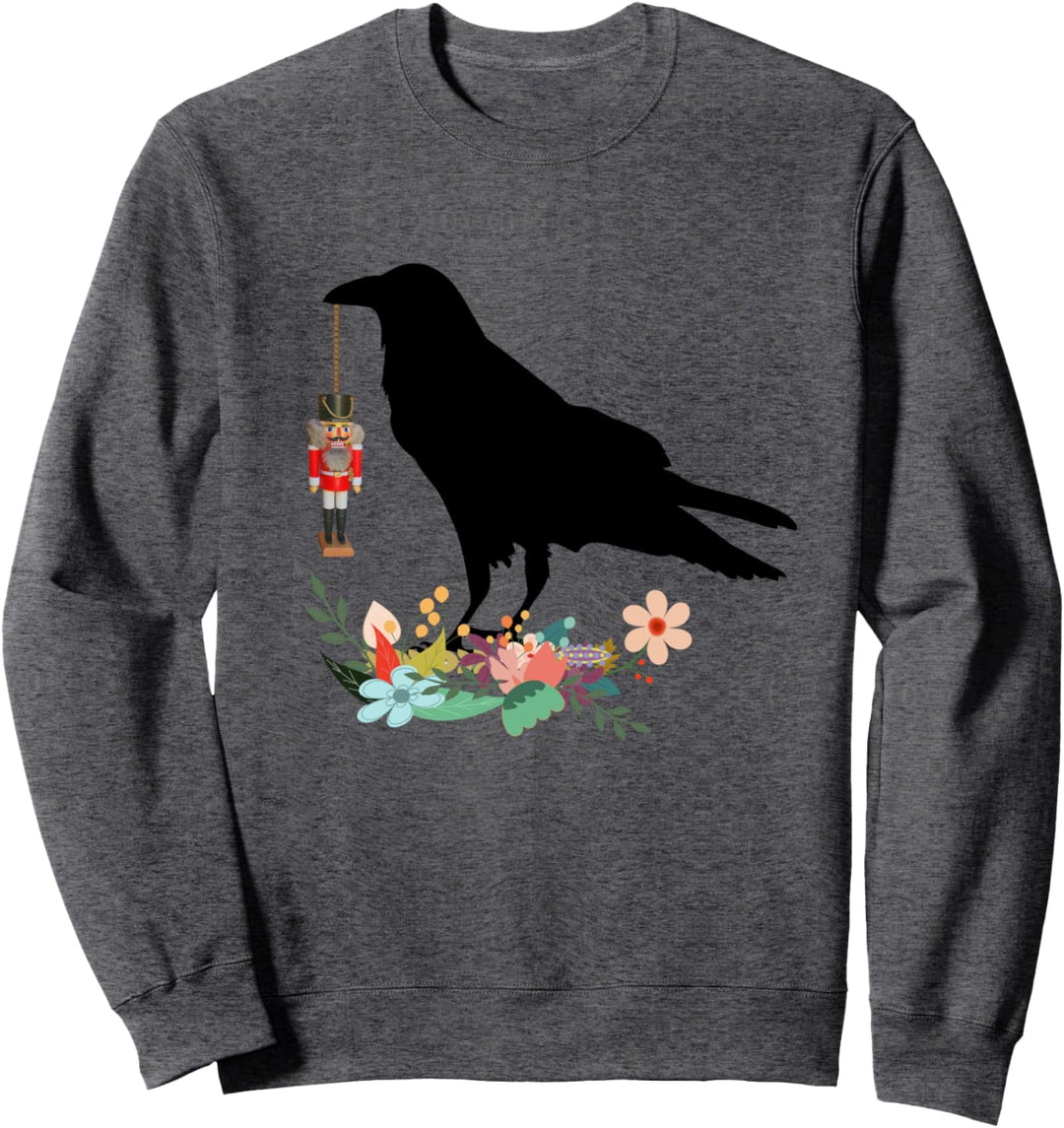 Amsel Krähe mit Nussknacker-Krähe Sweatshirt