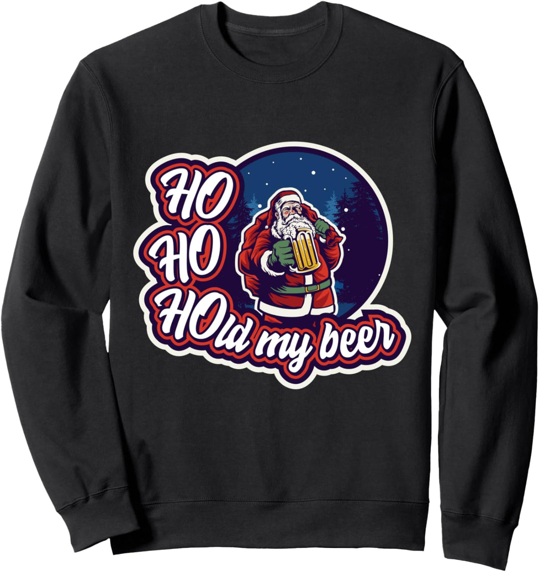 Lustige Weihnachten Trunkener Weihnachtsmann Sweatshirt