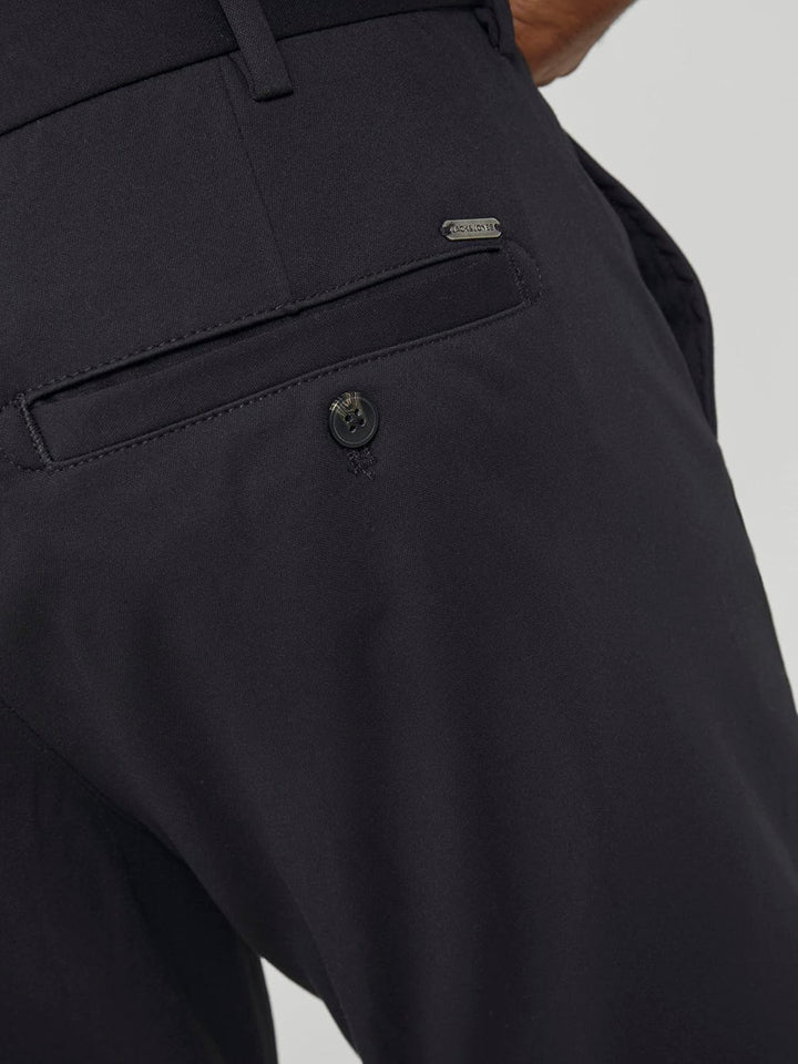 JACK & JONES Male Chino Hose Plus Size Regular Fit Chino Hose 42W / 30L Schwarz, 42W / 30L Schwarz