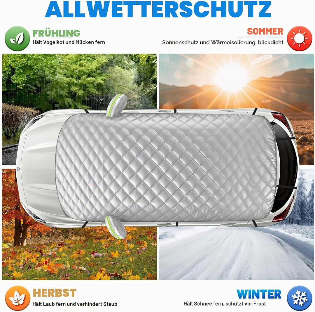 Halbgarage für Mercedes-Benz GLA 2014-2023, Halbe Autoabdeckung Winter Sommer, Abdeckplane Auto Schu