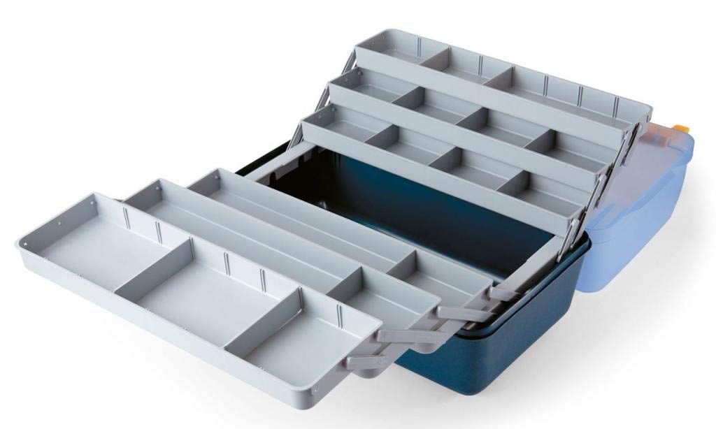 Lineaeffe Koffer Tasche Box mit 6 Tabletts 6 Ebenen Carpfishing Angeln