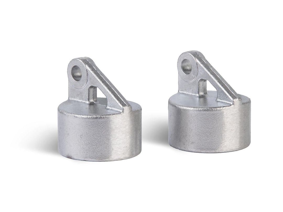 Alberts 663599 Strebenkappe | Aluminium | für Rohr-Ø 48 mm | 2er Set