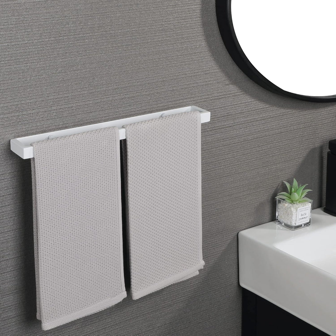 SAYAYO Handtuchhalter Ohne Bohren Weiss Handtuchstange Ohne Bohren Selbstklebend Wandmontage Edelsta