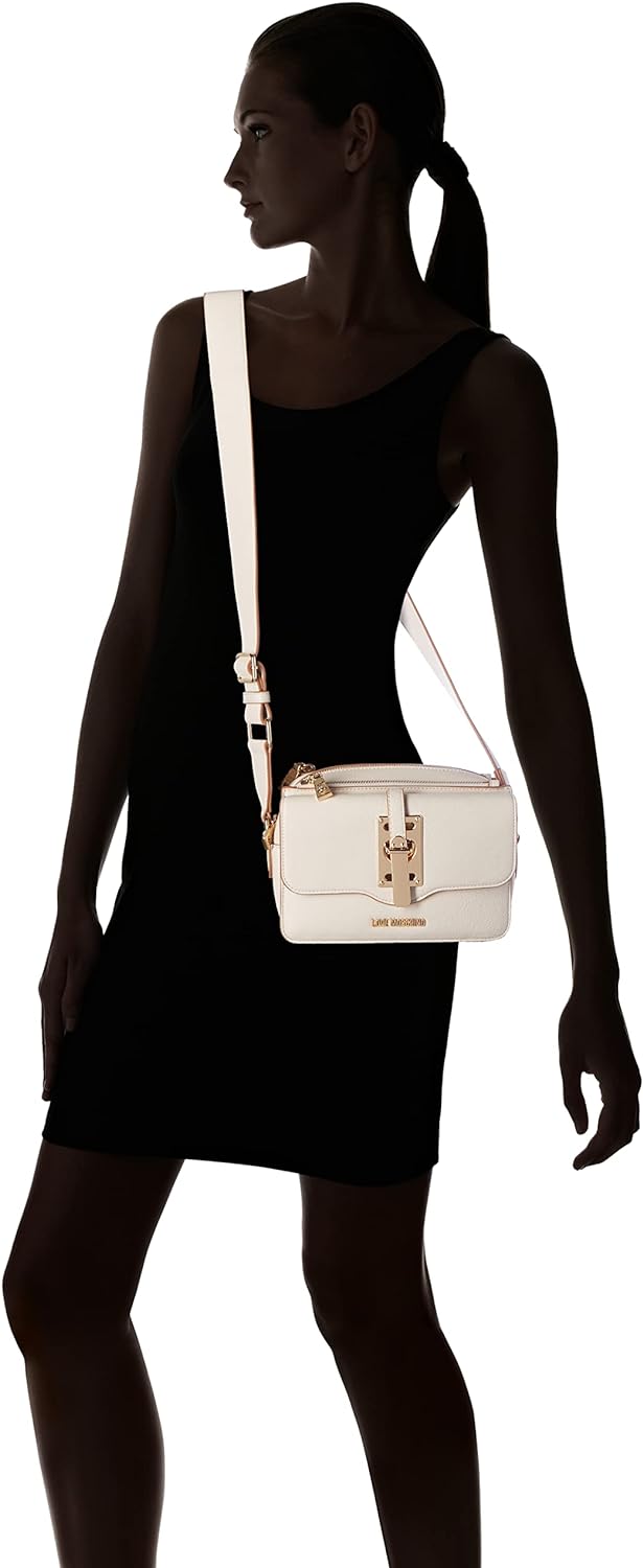 Love Moschino Damen Jc4317pp0gkw0103 Schultertasche, Ecru