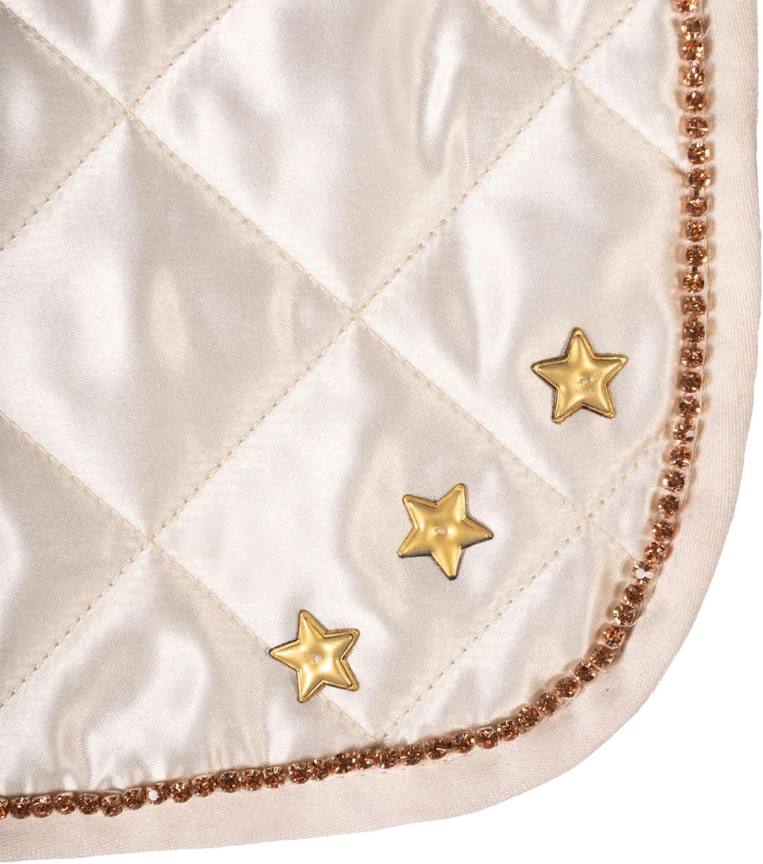 Brama West HKM Hobby Horse Premium Set – Steckenpferd mit Premium Decke & Fliegenhaube in Beige – mi