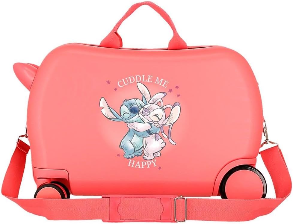 Disney Adorable Stitch Moods Kabinenkoffer, starres ABS, Zahlenschloss an der Seite, 4 Doppelräder,