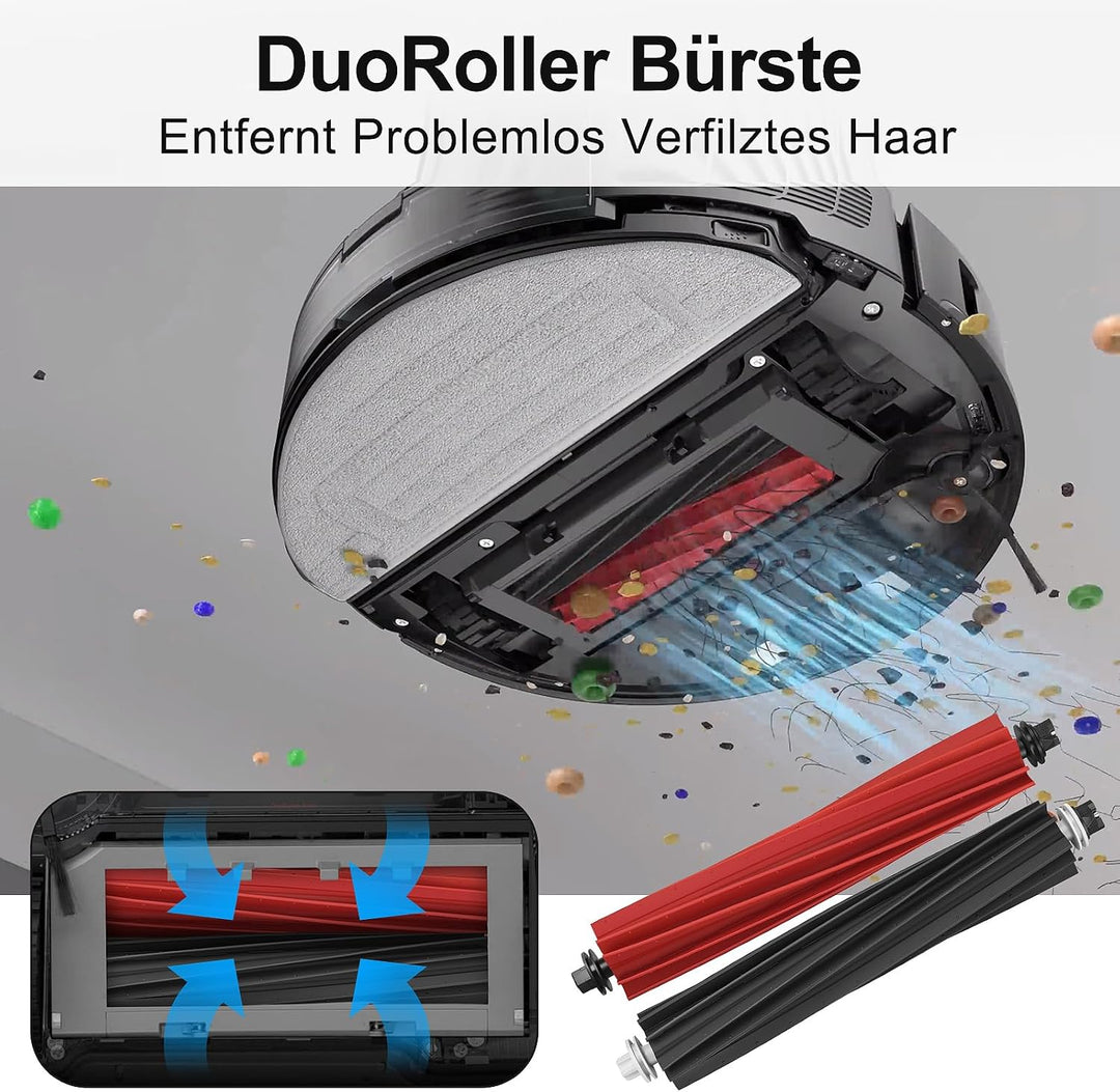 RUKHOOL Zubehör für Roborock S8 Pro UItra Ersatzteile Saugroboter Zubehörset mit 4 Staubbeutel, 2 Ha
