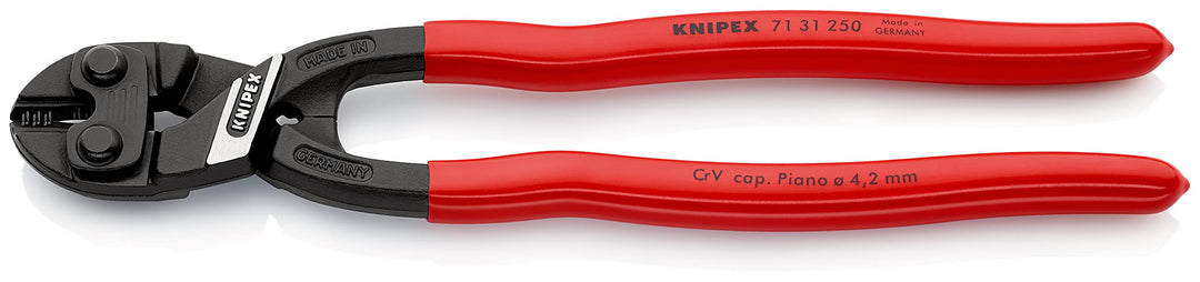 Knipex CoBolt® XL Kompakt-Bolzenschneider schwarz atramentiert, mit Kunststoff überzogen 250 mm (SB-