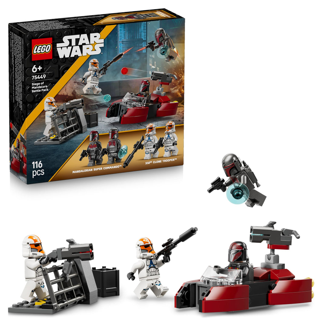 LEGO Star Wars 75449 Belagerung von Mandalore Battle Pack - Action-Spielzeug mit 2 Mandalorianer- &