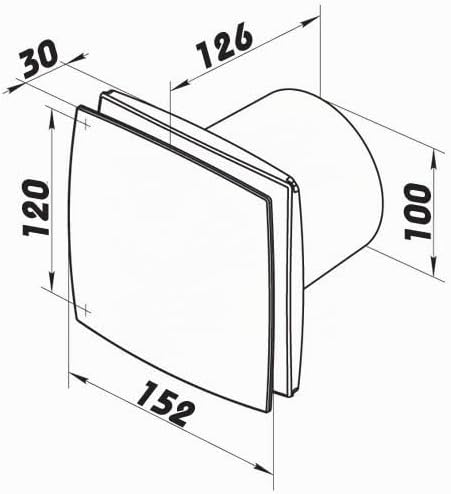 VENTS Haus-/Badlüfter - Ø100mm (5372)