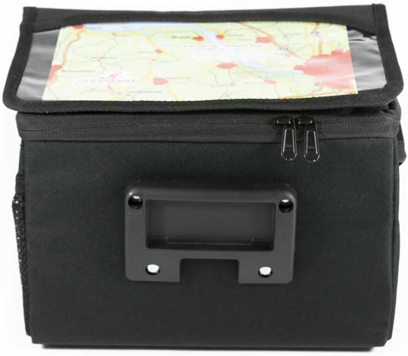 Haberland Fahrradtasche Lenkertasche 6L Schwarz Inklusive klick-Fix-Adpter, 25 x 19 x 13cm