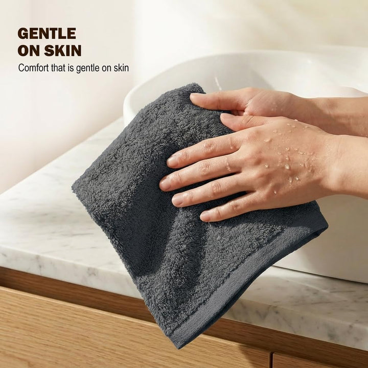 Utopia Towels Baumwoll-Seiftücher-Set, 100% ringgesponnene Baumwolle, hochwertige Flanell-Seiftücher