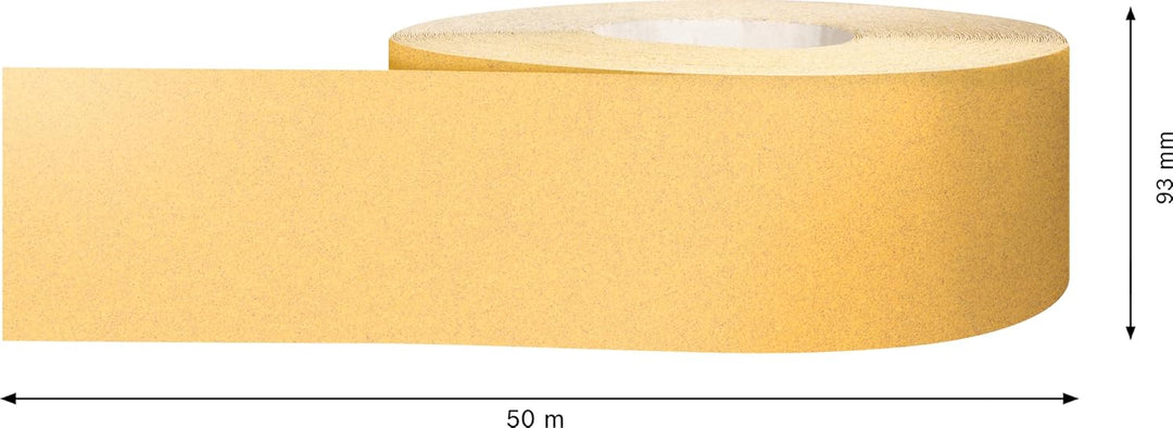 Bosch 1x EXPERT C470 Schleifpapierrolle (für Farbe auf Holz, Hartholz, 93 mm x 50 m, Körnung 100, Pr