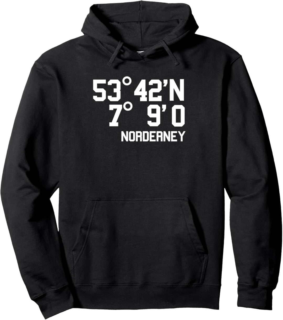 Norderney Koordinaten Shirt Insel Urlaub Geschenk Pullover Hoodie