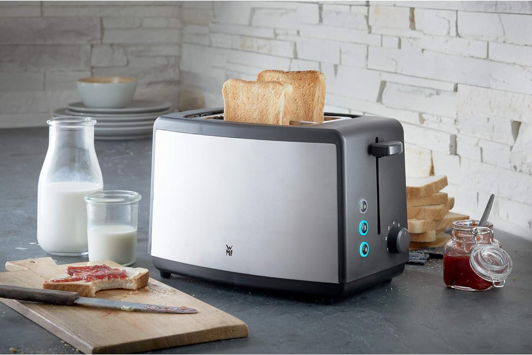WMF Stelio Wasserkocher Edelstahl 1,7l, elektrischer Wasserkocher mit Kalkfilter, 2400 W & Bueno Edi